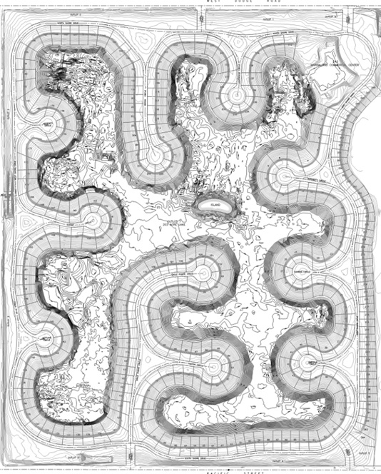 2001 Hydrographic Lake Elevation Map